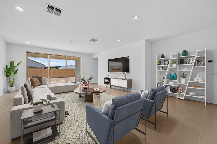 Furnished interior view inside a new home in Salero Journey Collection, Phoenix (Image 7). Furnished interior view inside a new home in Salero Journey Collection, Phoenix (Image 7).