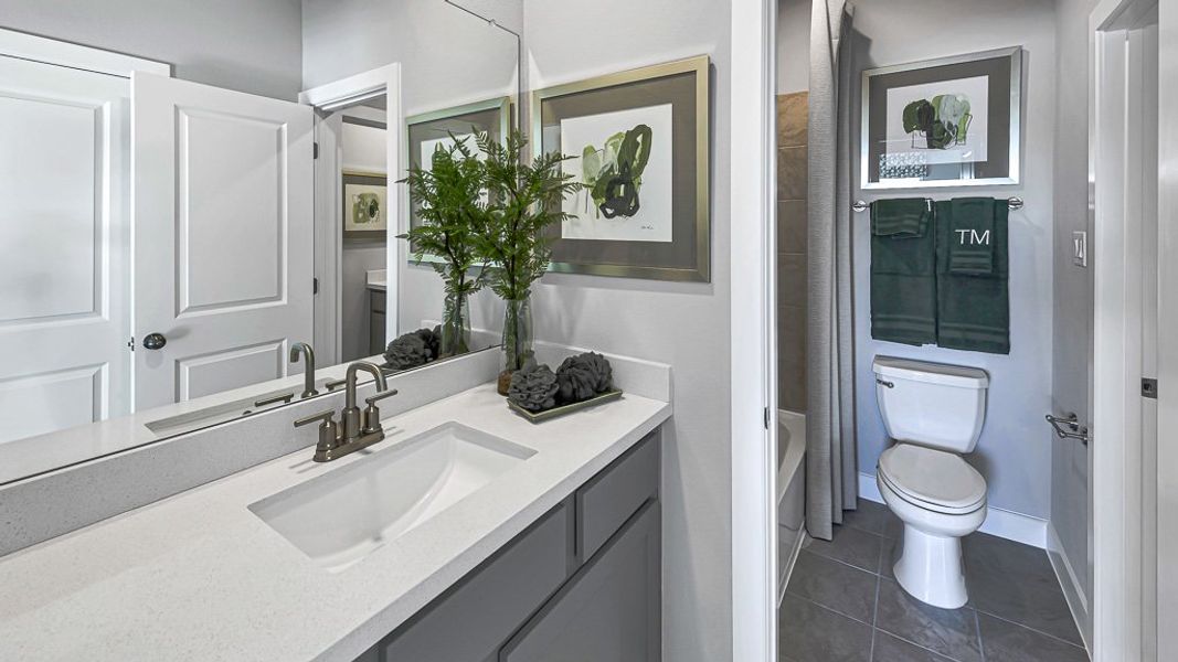Furnished interior view inside a new home in Avalon at Cypress, Cypress (Image 31).