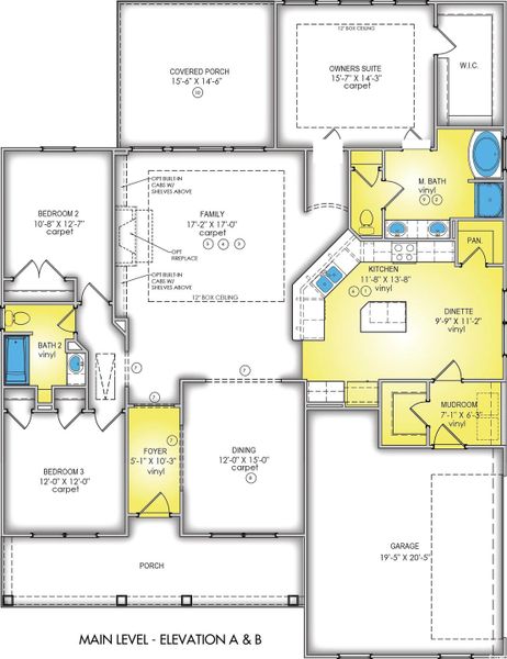 2D floor plan layout of this home in Oak Hollow, Longs, SC (Image 4). 2D floor plan layout of this home in Oak Hollow, Longs, SC (Image 4).