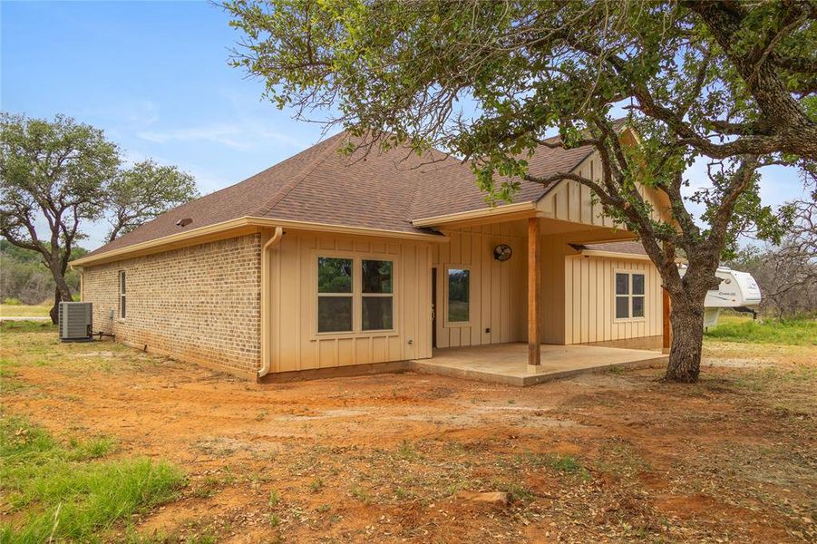 Exterior details and patio area of a home in , Brownwood (Image 20).