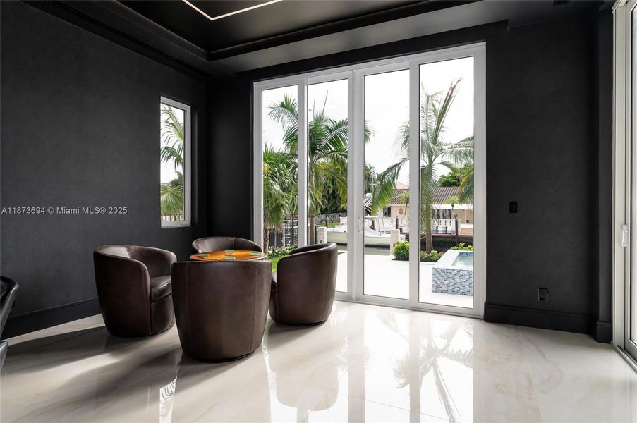 Furnished interior view inside a new home in , Lighthouse Point (Image 29).