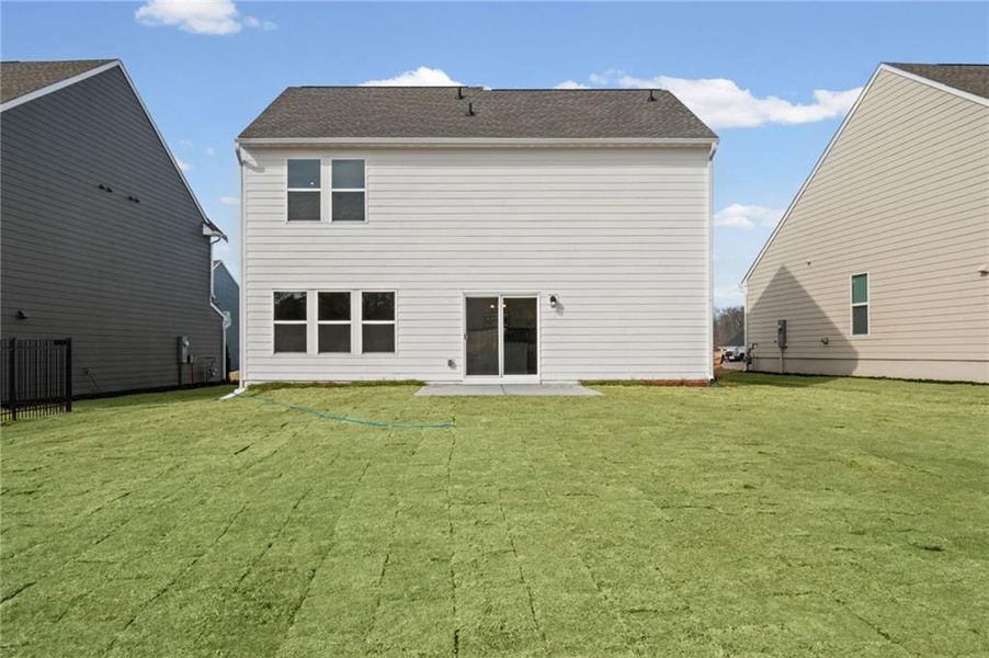 Exterior details and patio area of a home in Twin Lakes, Hoschton (Image 22). Exterior details and patio area of a home in Twin Lakes, Hoschton (Image 22).