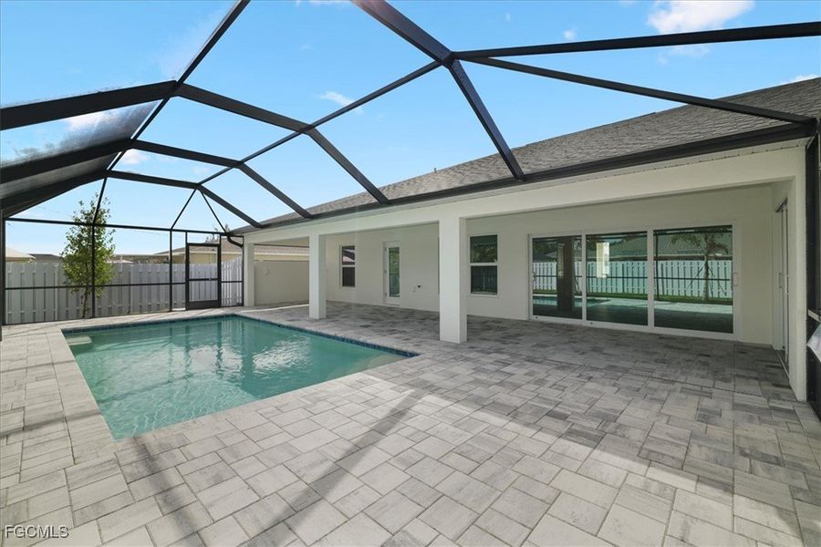 Exterior details and patio area of a home in Cape Coral, Cape Coral (Image 23).