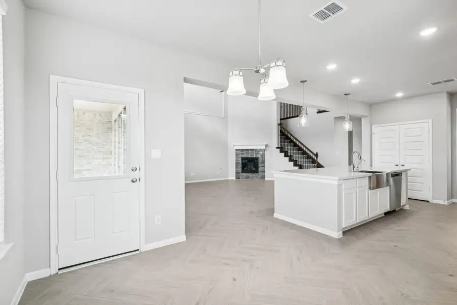 Sun-lit dining area Sun-lit dining area