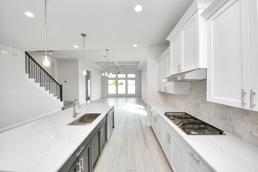 Representative furnished interior of a home built from the Cade by Risewell Homes in Marvida, Cypress (Image 3).