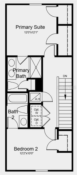 2D floor plan layout of this home in Skye Ranch Community Group Page, Sarasota, FL (Image 6).