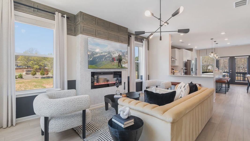 Furnished interior view inside a new home in Daybreak, Newnan (Image 23).