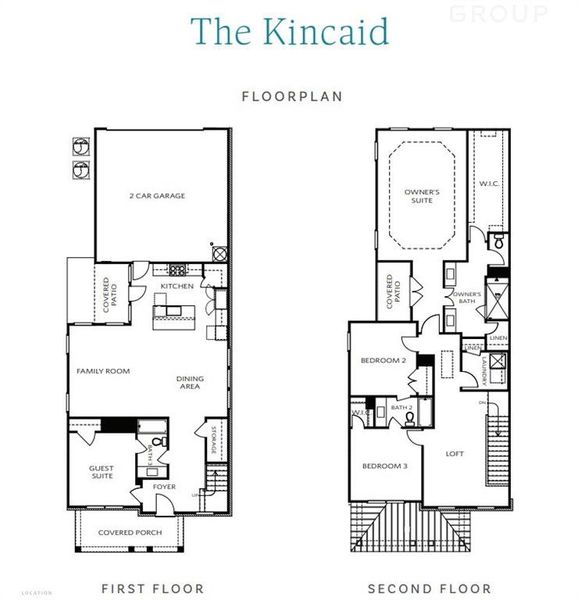 2D floor plan layout of this home in Waterhaven, Cumming, GA (Image 4).