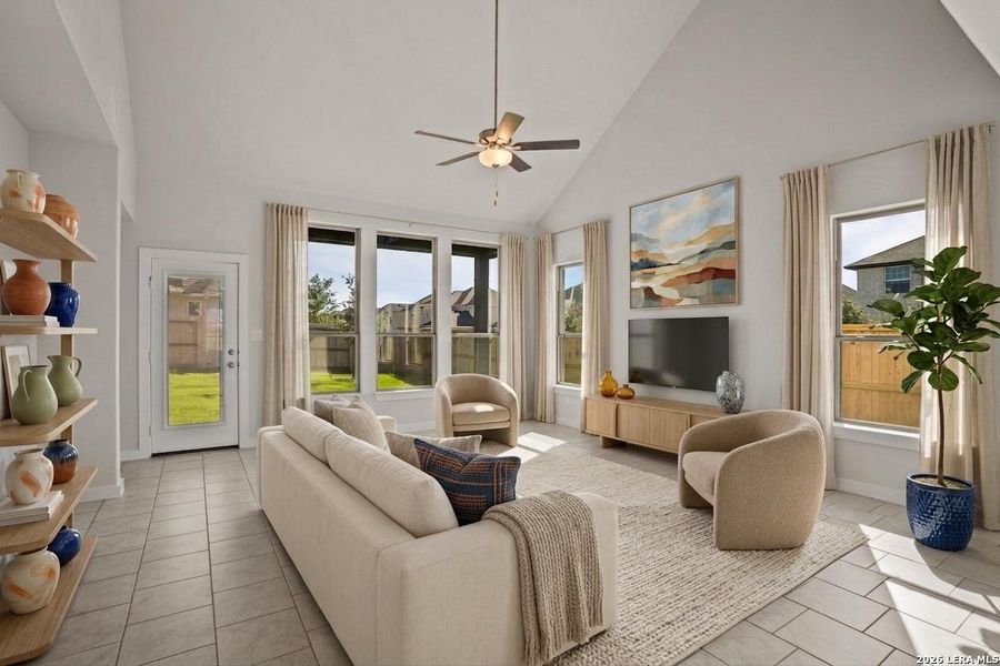 Furnished interior view inside a new home in Stillwater Ranch, San Antonio (Image 16).
