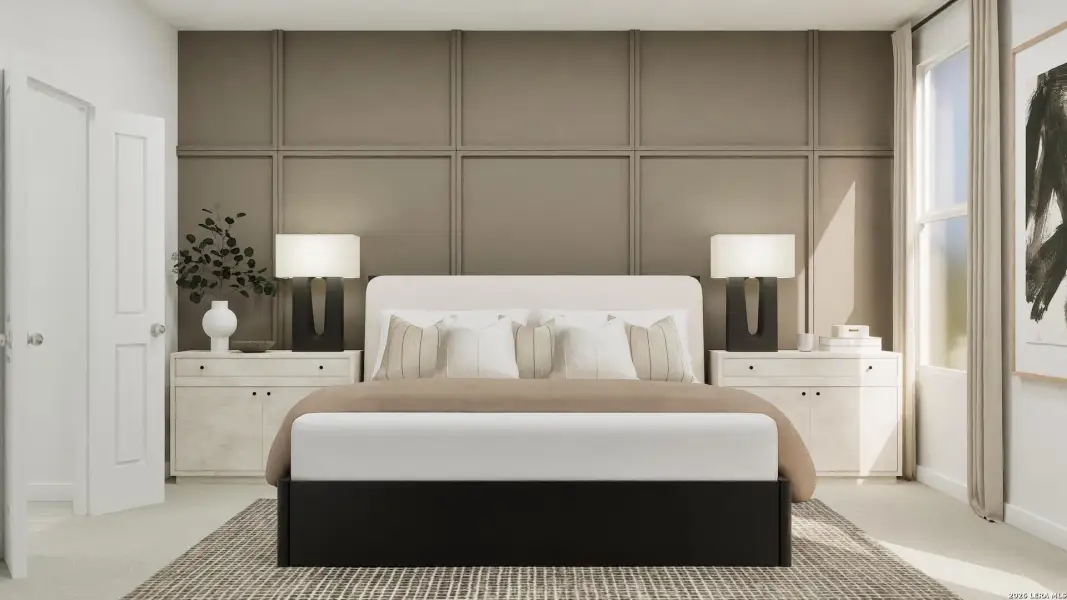 Furnished interior view inside a new home in Brookmill, San Antonio (Image 27).
