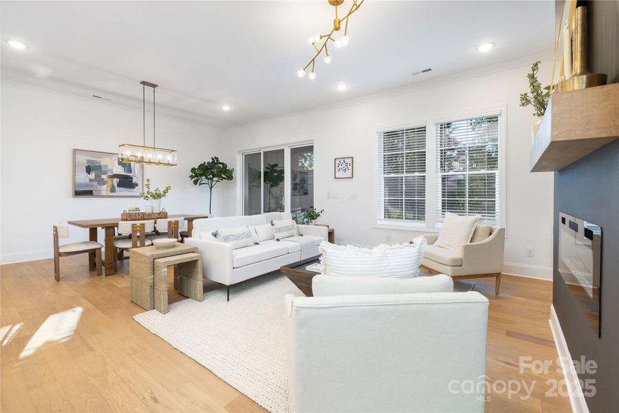 Furnished interior view inside a new home in , Charlotte (Image 5).