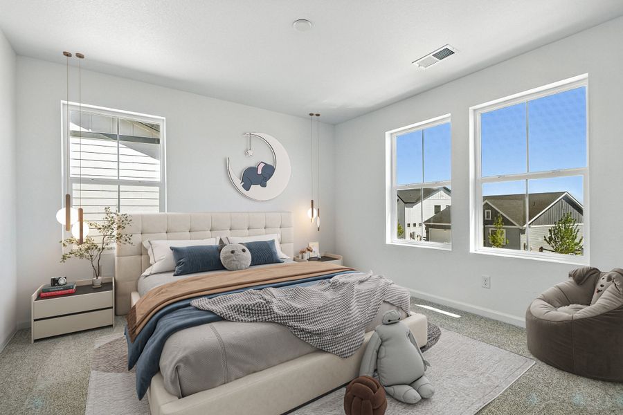 Representative furnished interior of a home built from the Palisade by Taylor Morrison in Macanta City Collection, Castle Rock (Image 15).