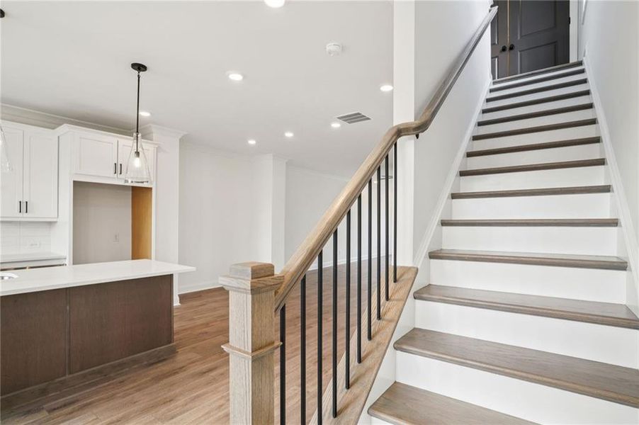 Furnished interior view inside a new home in Palisades Townhomes, Cumming (Image 16).