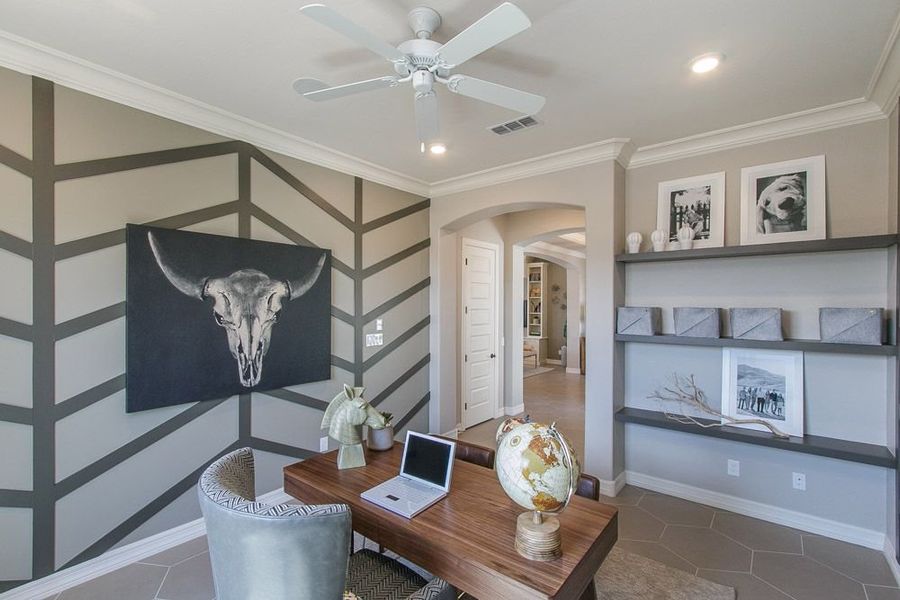 Furnished interior view inside a new home in Harmony at Montecito in Estrella, Goodyear (Image 26).