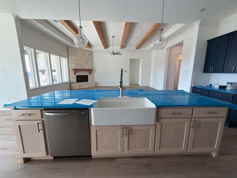 In-progress construction of a new home in Grayson Ridge, Van Alstyne, TX (Image 10).