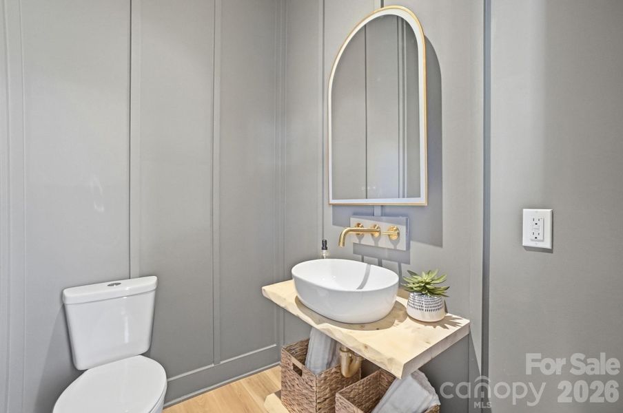 Color Drenched Half Bath Color Drenched Half Bath