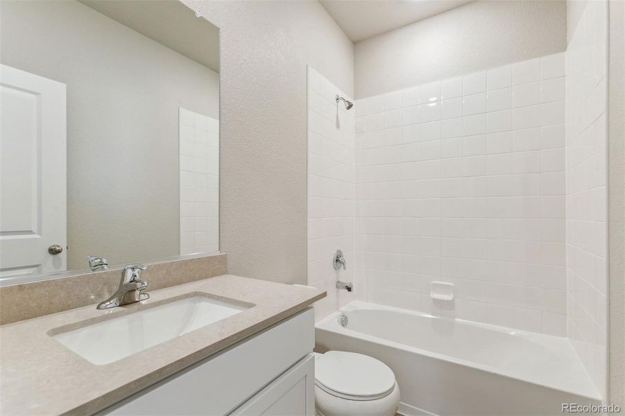 Furnished interior view inside a new home in Bennett Ranch, Bennett (Image 7). Furnished interior view inside a new home in Bennett Ranch, Bennett (Image 7).