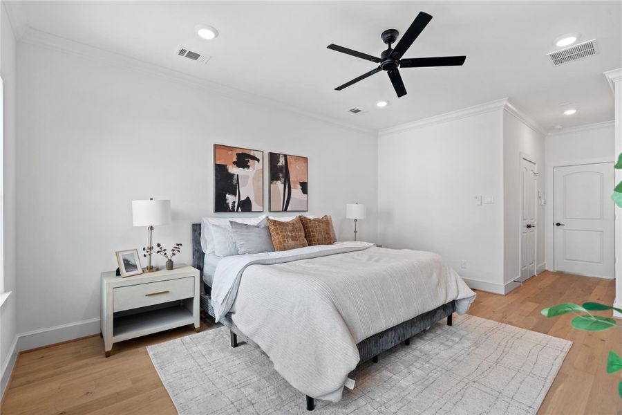 Furnished interior view inside a new home in , Houston (Image 34).