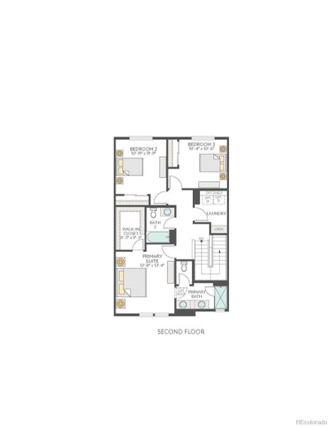 2D floor plan layout of this home in , Arvada, CO (Image 3).