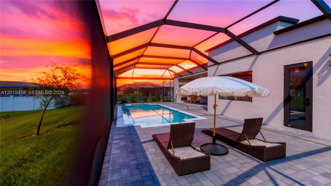 Exterior details and patio area of a home in , Cape Coral (Image 29).