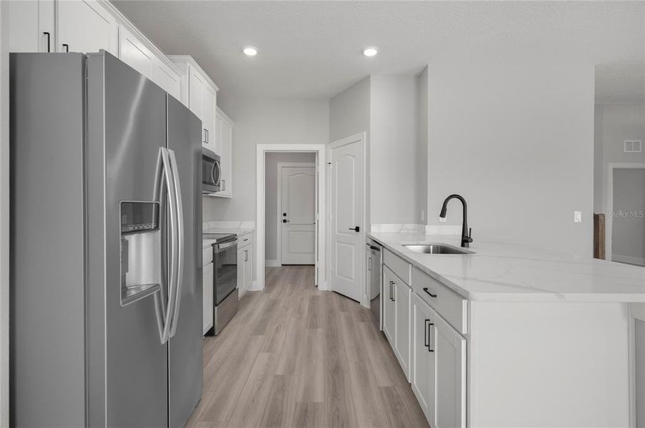 Furnished interior view inside a new home in Gum Lake Preserve, Lake Alfred (Image 8).
