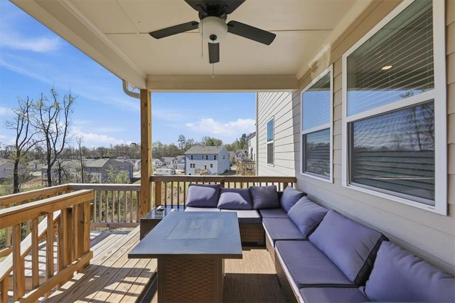 Exterior details and patio area of a home in Falls Creek, Flowery Branch (Image 4).