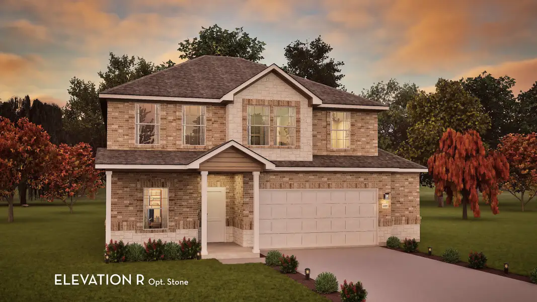 Representative exterior photo of a completed home built from the Rio Grande by CastleRock Communities in Sagebrook, Argyle, TX (Image 4).