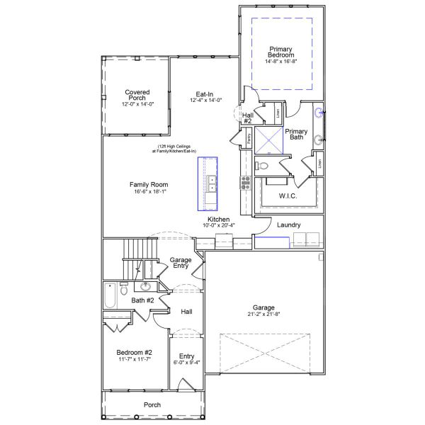 2D floor plan layout of this home in Indigo at Abbey Preserve, Wilmington, NC (Image 2). 2D floor plan layout of this home in Indigo at Abbey Preserve, Wilmington, NC (Image 2).