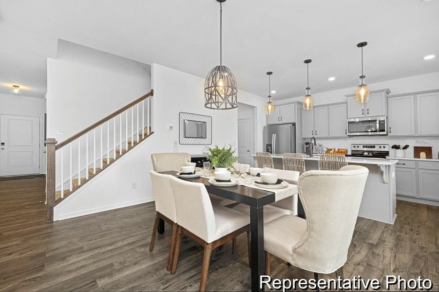 Furnished interior view inside a new home in Terrace at Border Creek, Winston-Salem (Image 5).