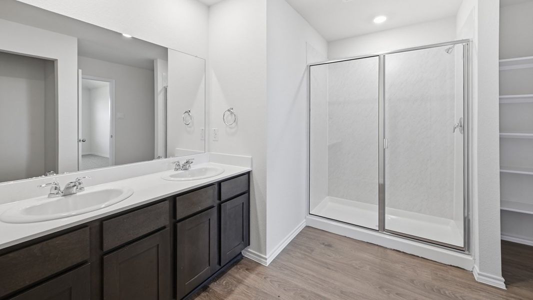 Furnished interior view inside a new home in Windrose, Pilot Point (Image 4).