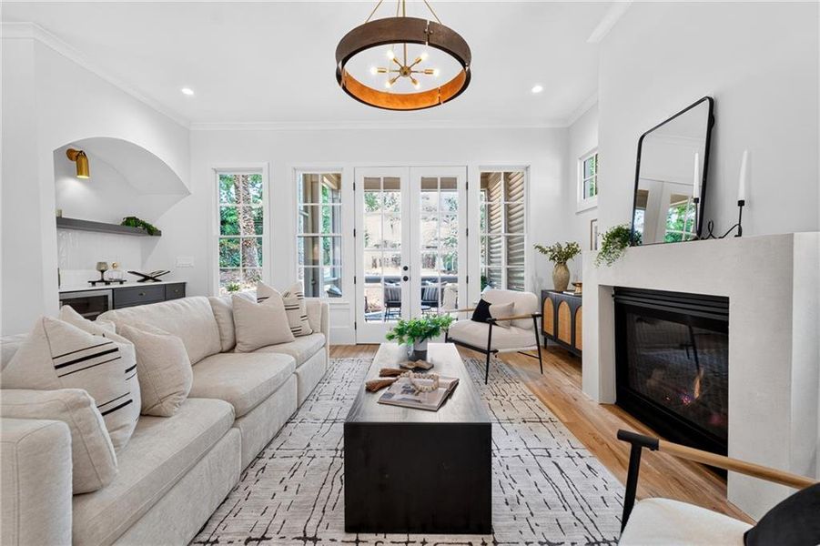Furnished interior view inside a new home in , Atlanta (Image 35).