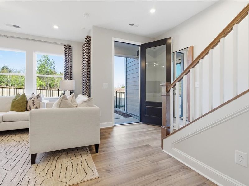 Furnished interior view inside a new home in Grahym at Southbridge, Fort Mill (Image 6).
