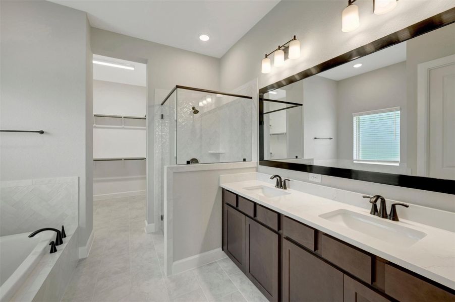 Furnished interior view inside a new home in Prairieland Village - Grove Collection, Cypress (Image 9). Furnished interior view inside a new home in Prairieland Village - Grove Collection, Cypress (Image 9).