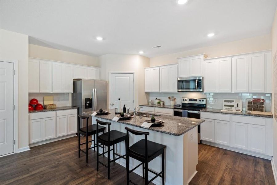 Furnished interior view inside a new home in Sheffield Highlands, Dallas (Image 12). Furnished interior view inside a new home in Sheffield Highlands, Dallas (Image 12).