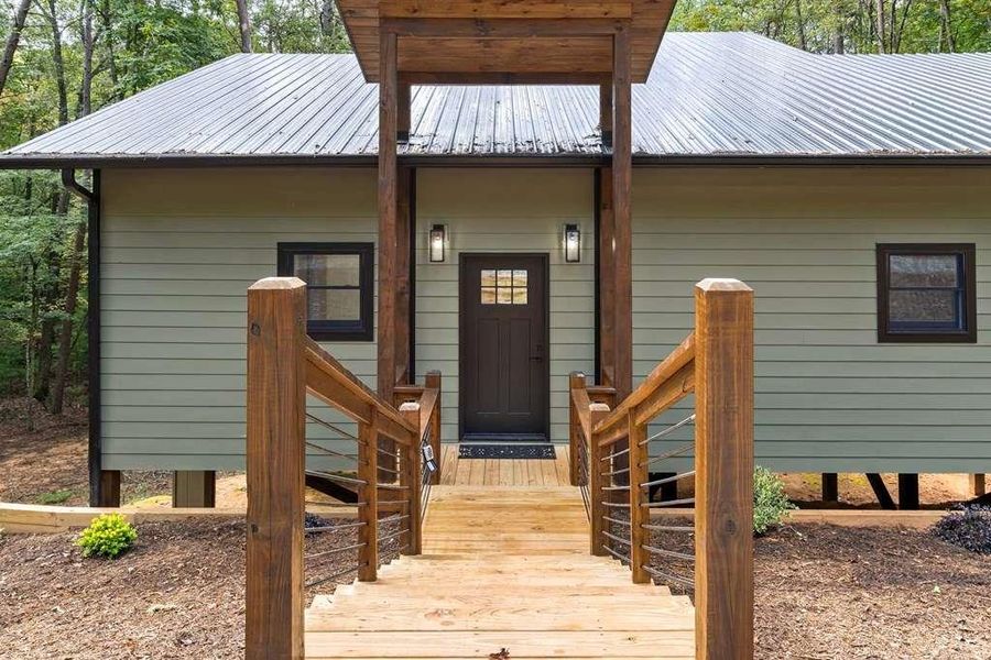 Exterior details and patio area of a home in , Morganton (Image 27).
