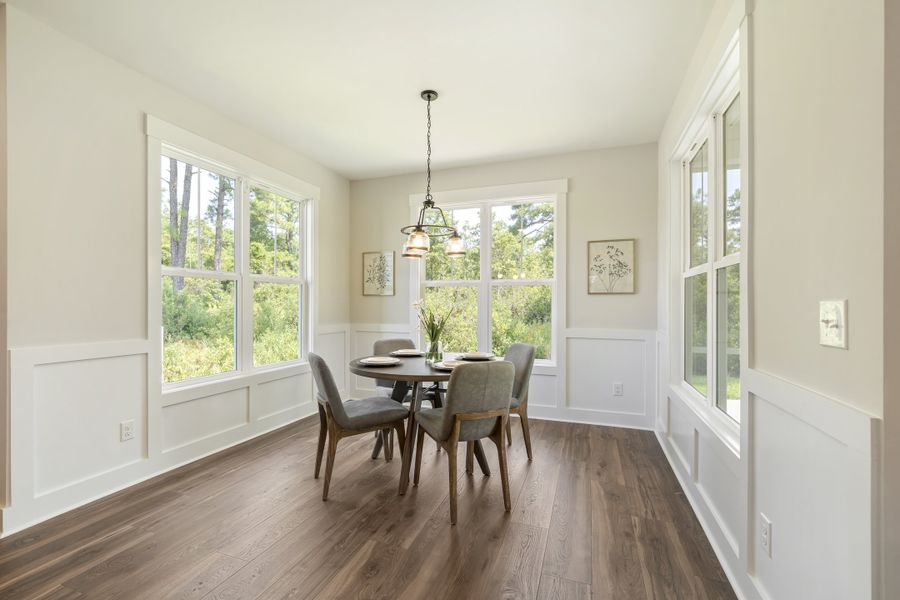 Furnished interior view inside a new home in Parkwood Estates, Leland (Image 10).