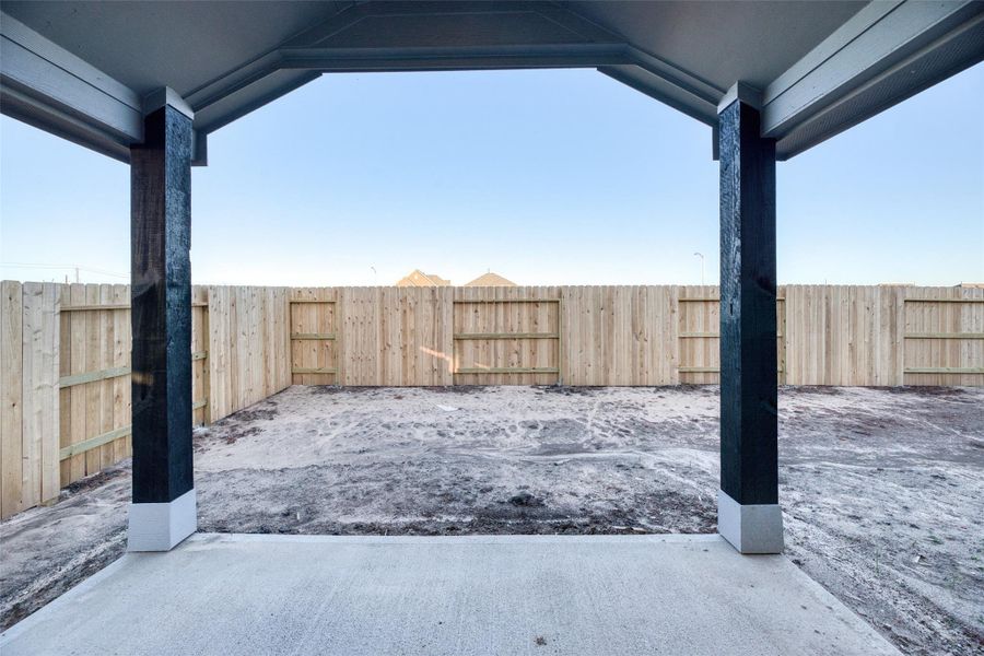Exterior details and patio area of a home in Aldeana - Paintbrush Collection, Bonney (Image 3). Exterior details and patio area of a home in Aldeana - Paintbrush Collection, Bonney (Image 3).