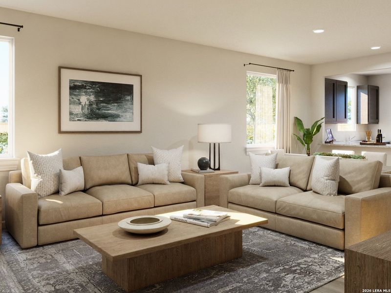Furnished interior view inside a new home in Dauer Ranch, New Braunfels (Image 17).