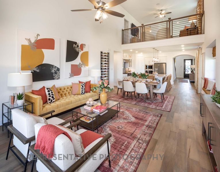 Furnished interior view inside a new home in Grand Central Park: 40ft. lots, Conroe (Image 6).