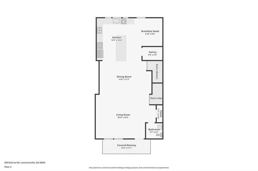 2D floor plan layout of this home in , Lawrenceville, GA (Image 6).