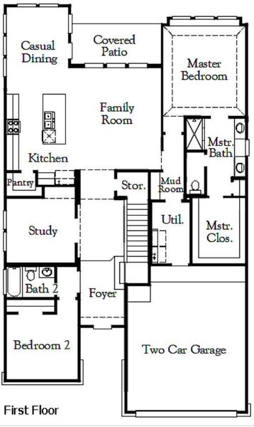 1st Floorplan - Representative Photo