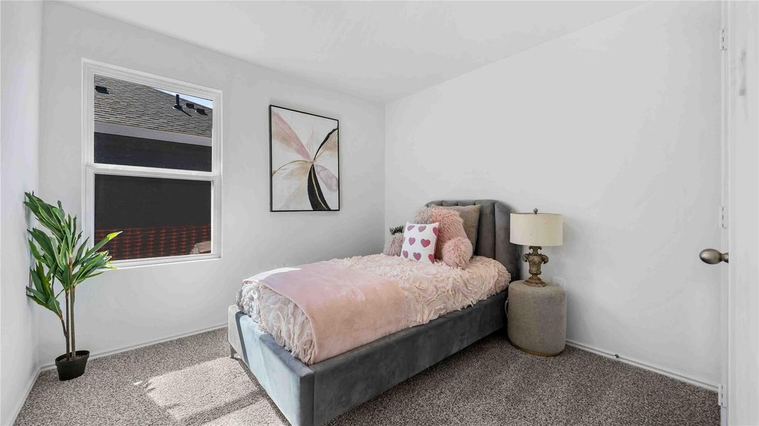 Furnished interior view inside a new home in Garver Heights, Houston (Image 11). Furnished interior view inside a new home in Garver Heights, Houston (Image 11).