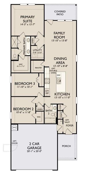 2D floor plan layout of this home in La Cima, San Marcos, TX (Image 3). 2D floor plan layout of this home in La Cima, San Marcos, TX (Image 3).