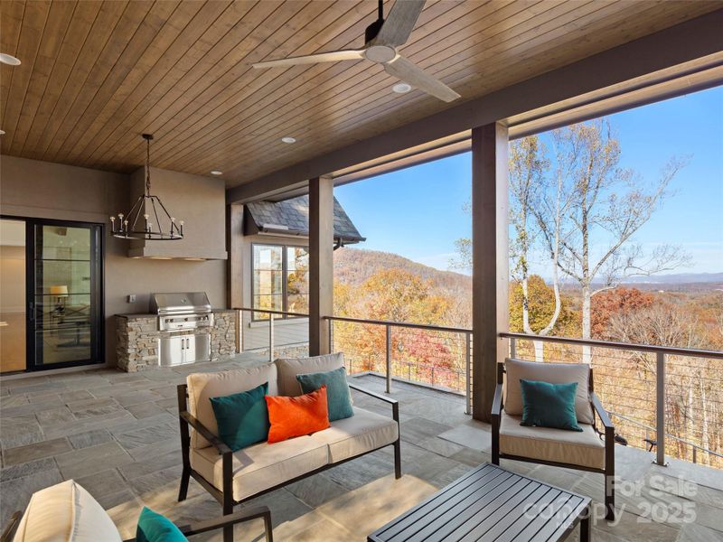 Exterior details and patio area of a home in , Arden (Image 4).