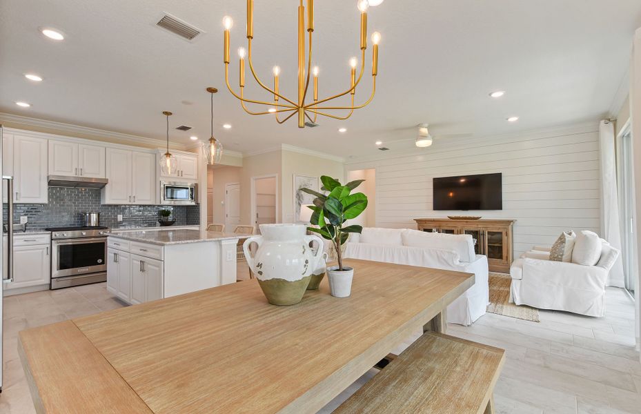 Furnished interior view inside a new home in Emerson Oaks, Vero Beach (Image 4).