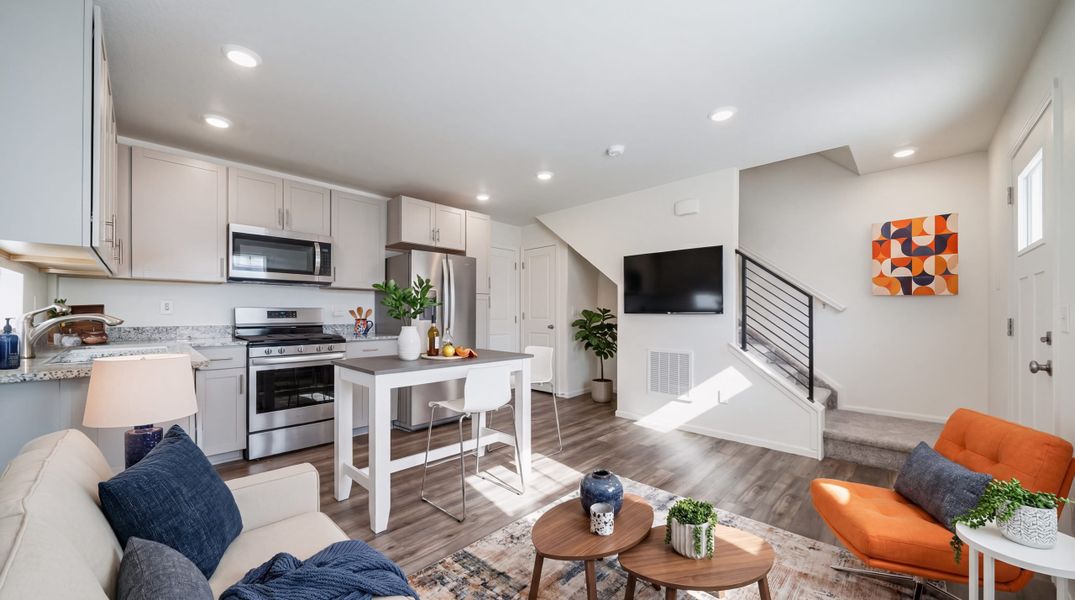 Furnished interior view inside a new home in Banning Lewis Ranch, Colorado Springs (Image 6).