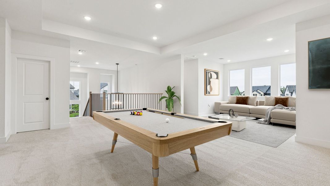 Furnished interior view inside a new home in Eliana, McKinney (Image 13).