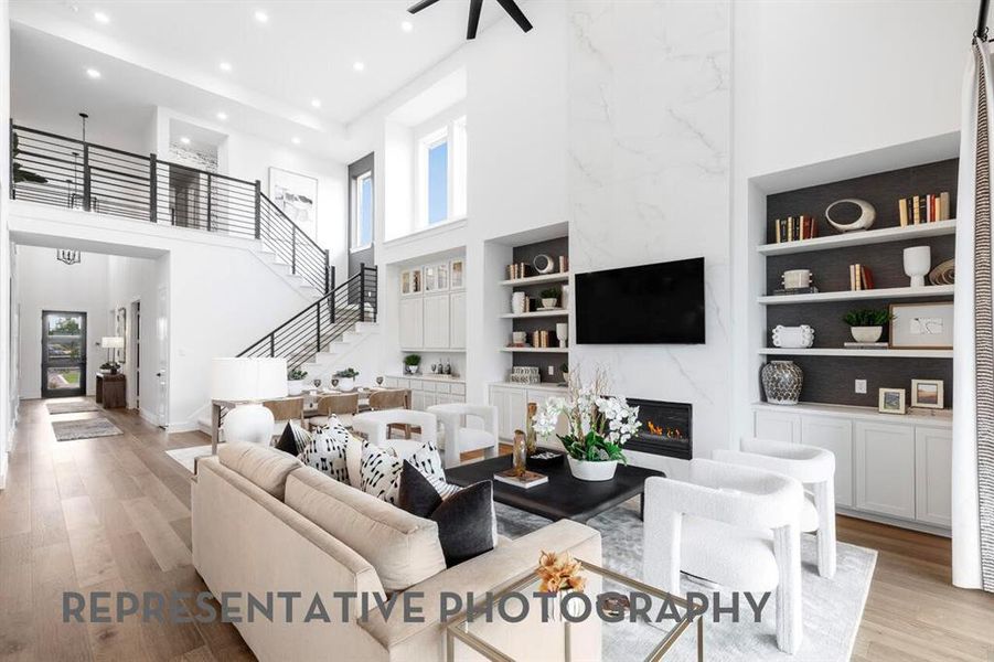Furnished interior view inside a new home in Sandbrock Ranch, Aubrey (Image 16).