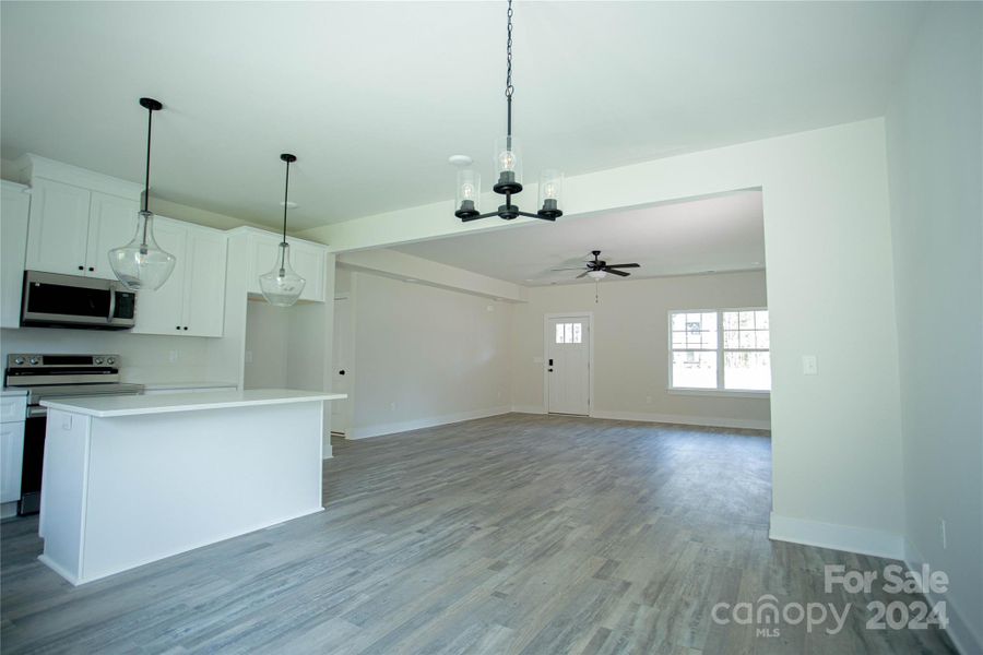 Dining Room and living room.