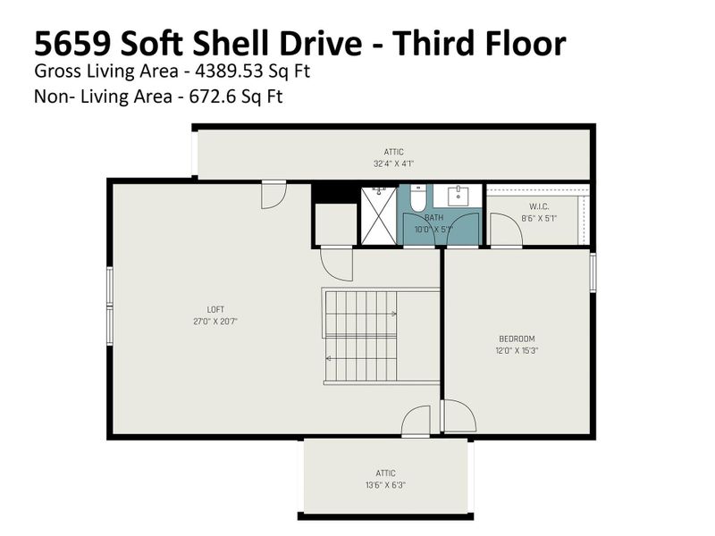 Third level, see interactive floorplan on website